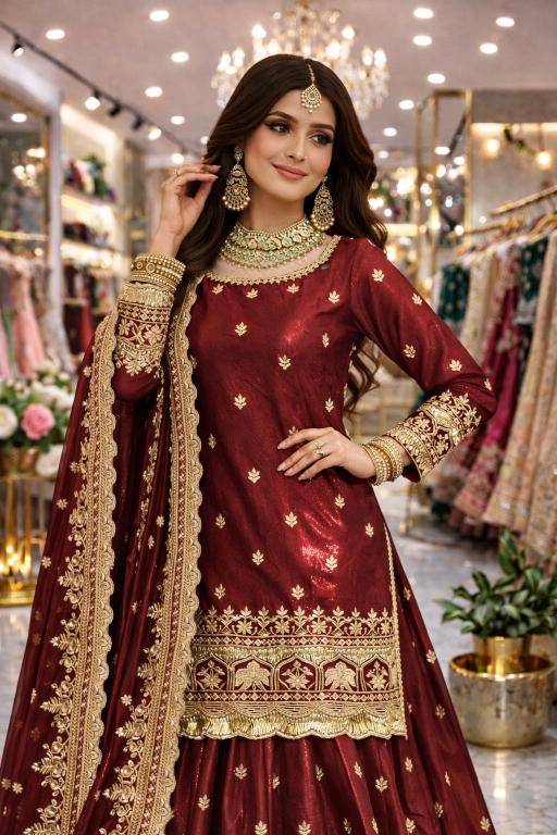 NEW Launching Designer SSC 708 Fandy Red Traditional lehenga choli wholesale market in Kolkata